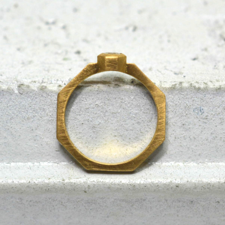 オーダーメイド八角形婚約指輪40