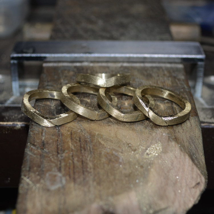 手作り結婚指輪　ハンドメイド15