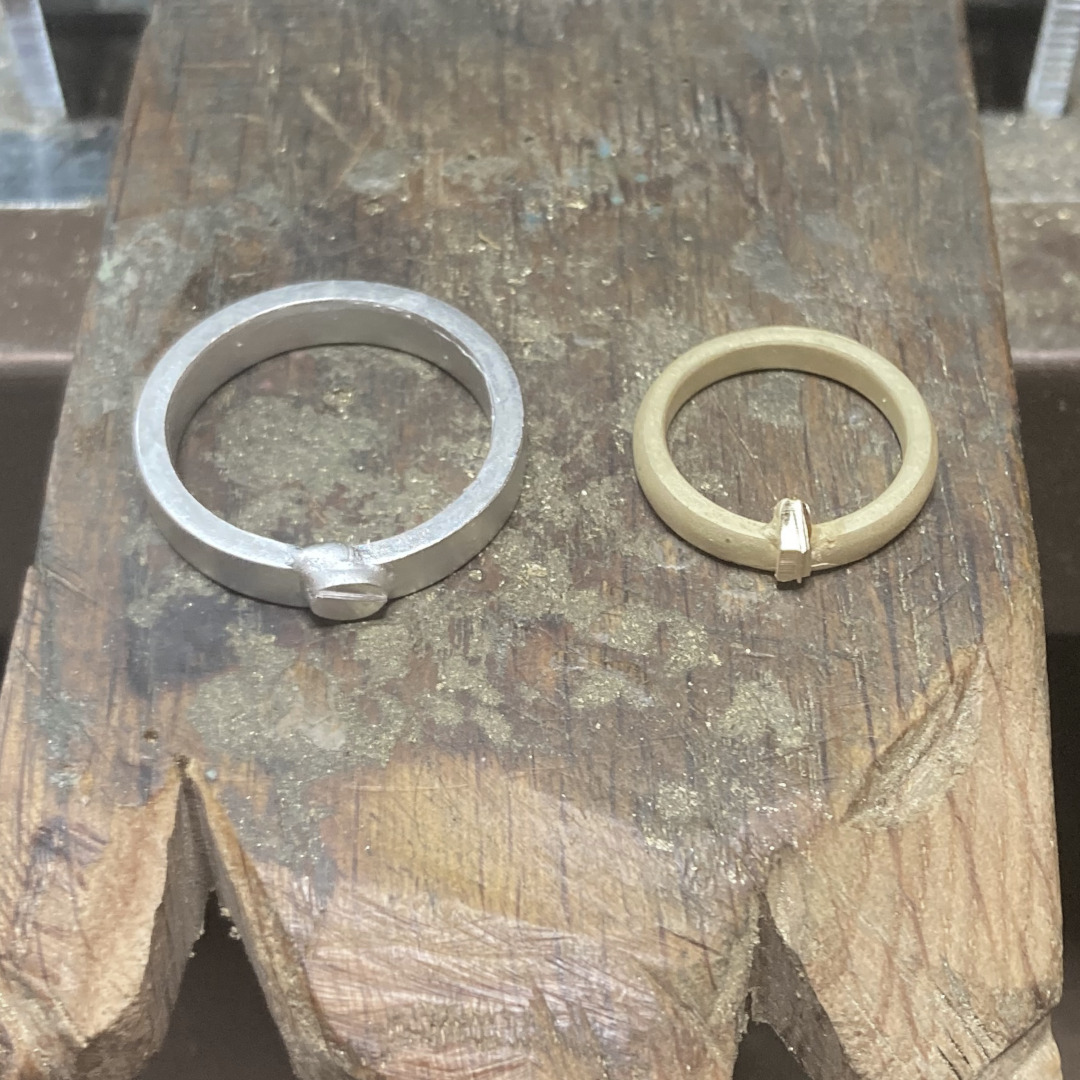 オーダー手彫り結婚指輪14