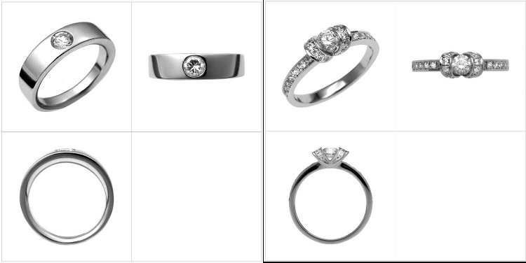 婚約指輪　特殊形