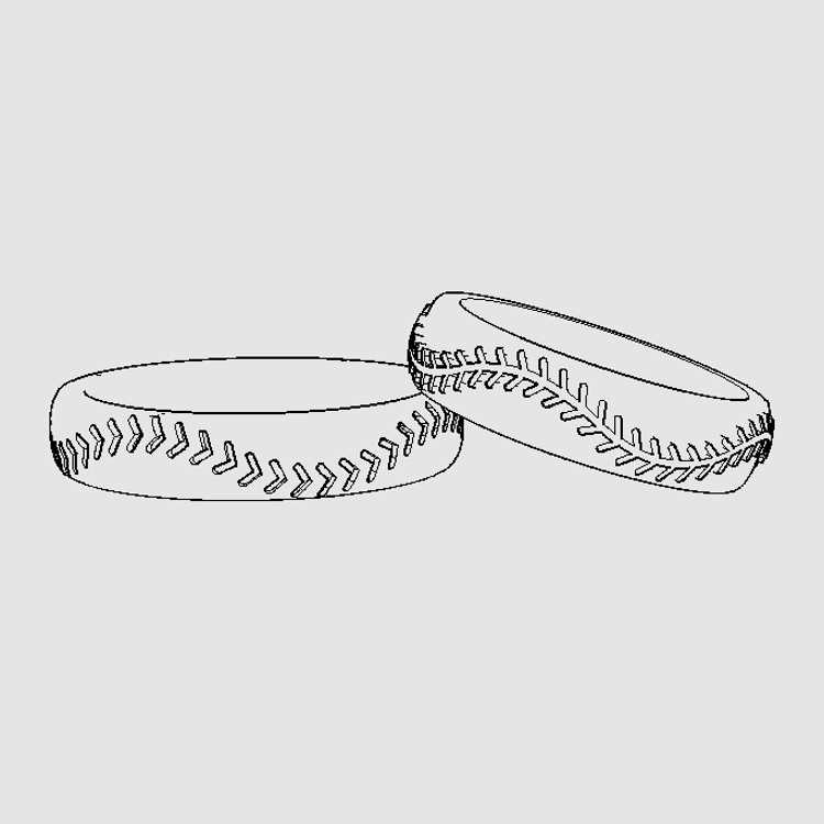オーダー結婚指輪Baseball2