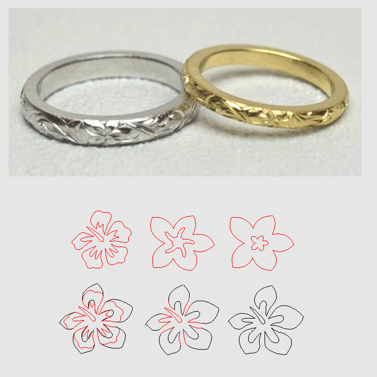 オーダー結婚指輪Hawaian1