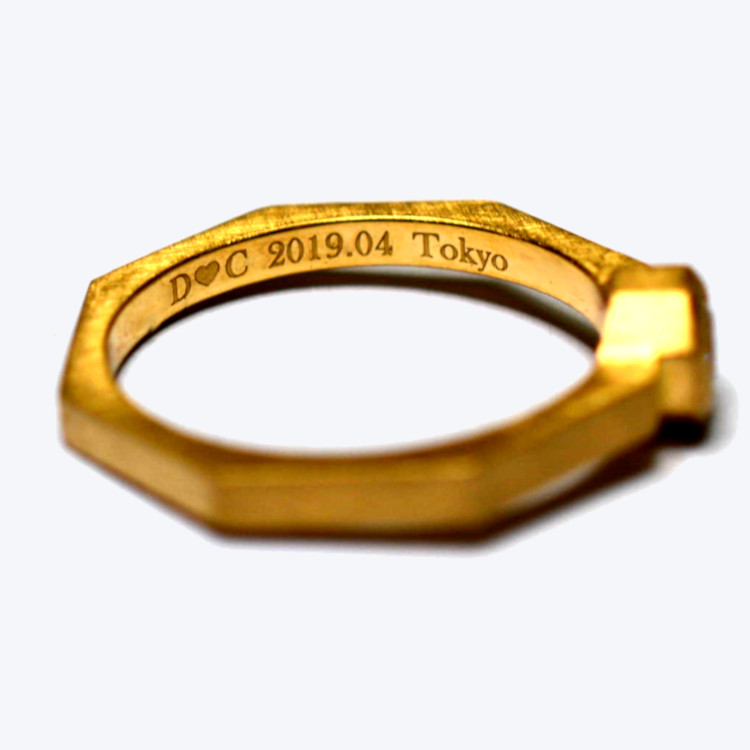 オーダーメイド八角形婚約指輪34