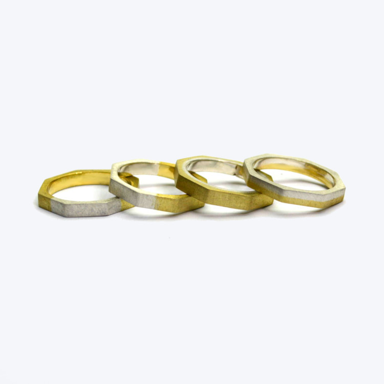 オーダーメイド　八角形　結婚指輪45