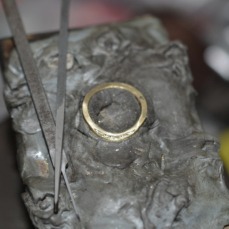 手作り結婚指輪　ハンドメイド30
