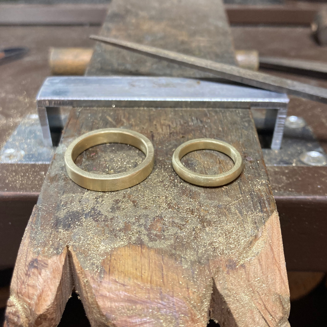 オーダー手彫り結婚指輪7