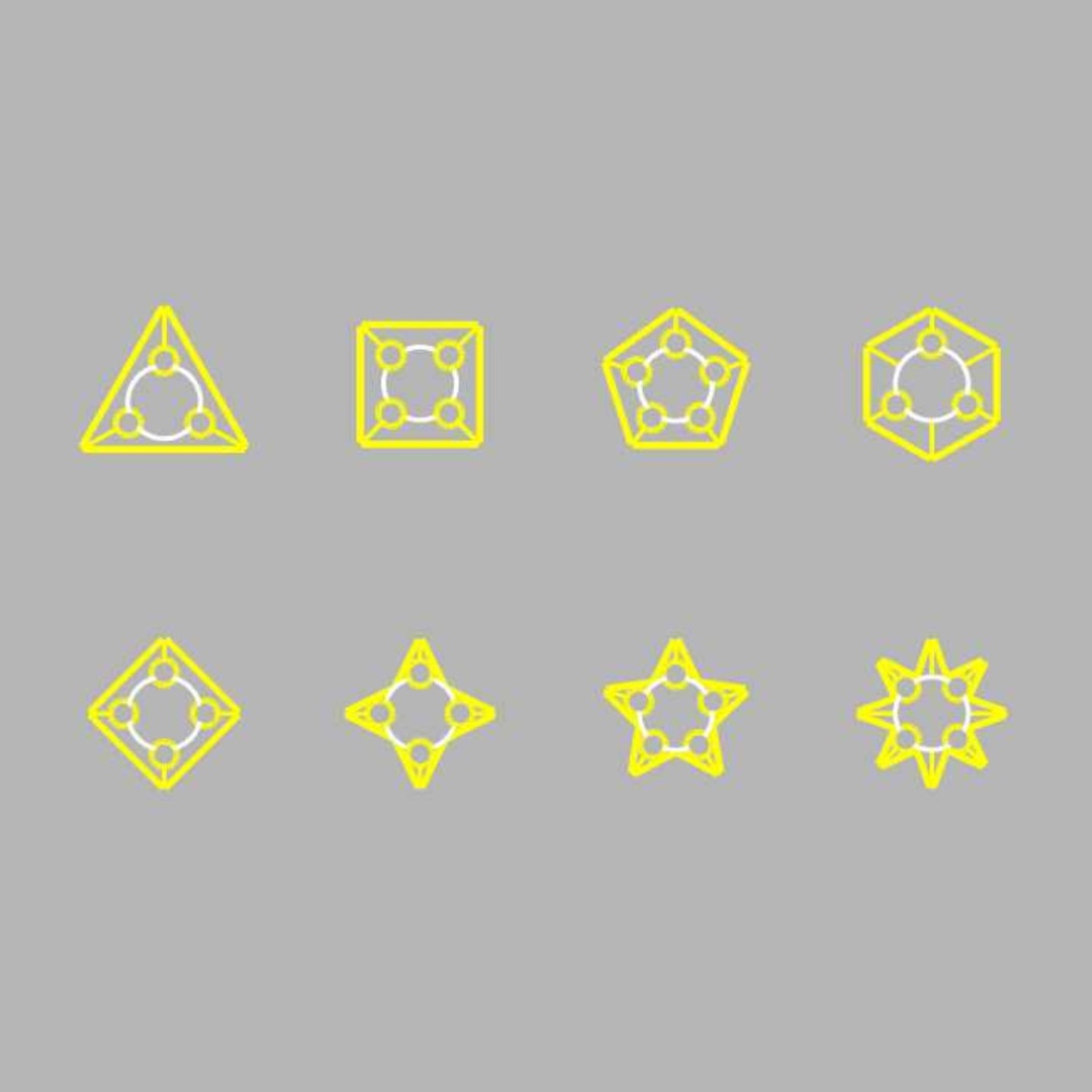 彫り留め風8種イラスト-2