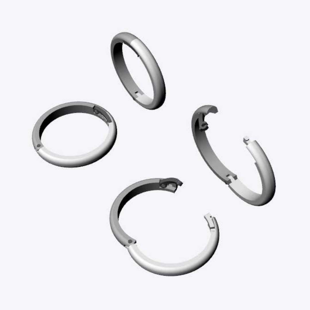 ダブルロック開閉式リング12