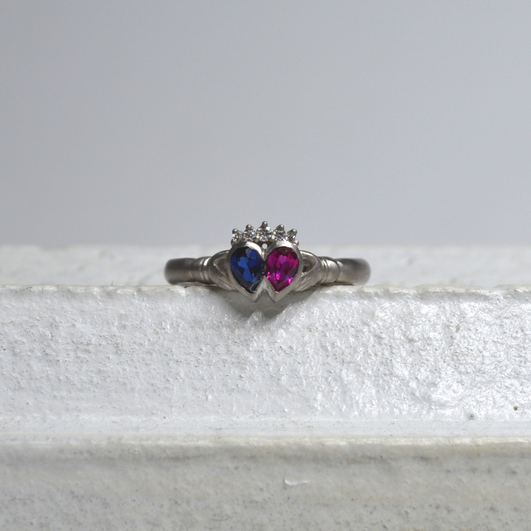 ダブルハートエンゲージメントリング7